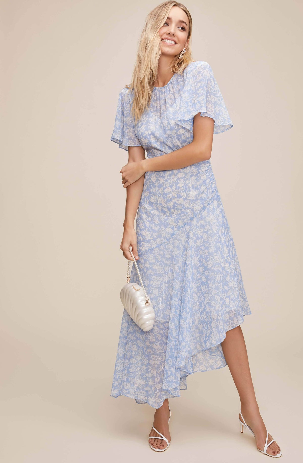 Flutter Sleeve Floral Maxi – ASTR The Label